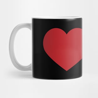 Red heart Mug